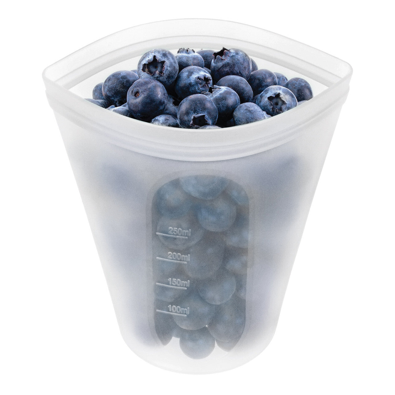 Pinch & Lock Silicone Reusable Bags, 250ml - White