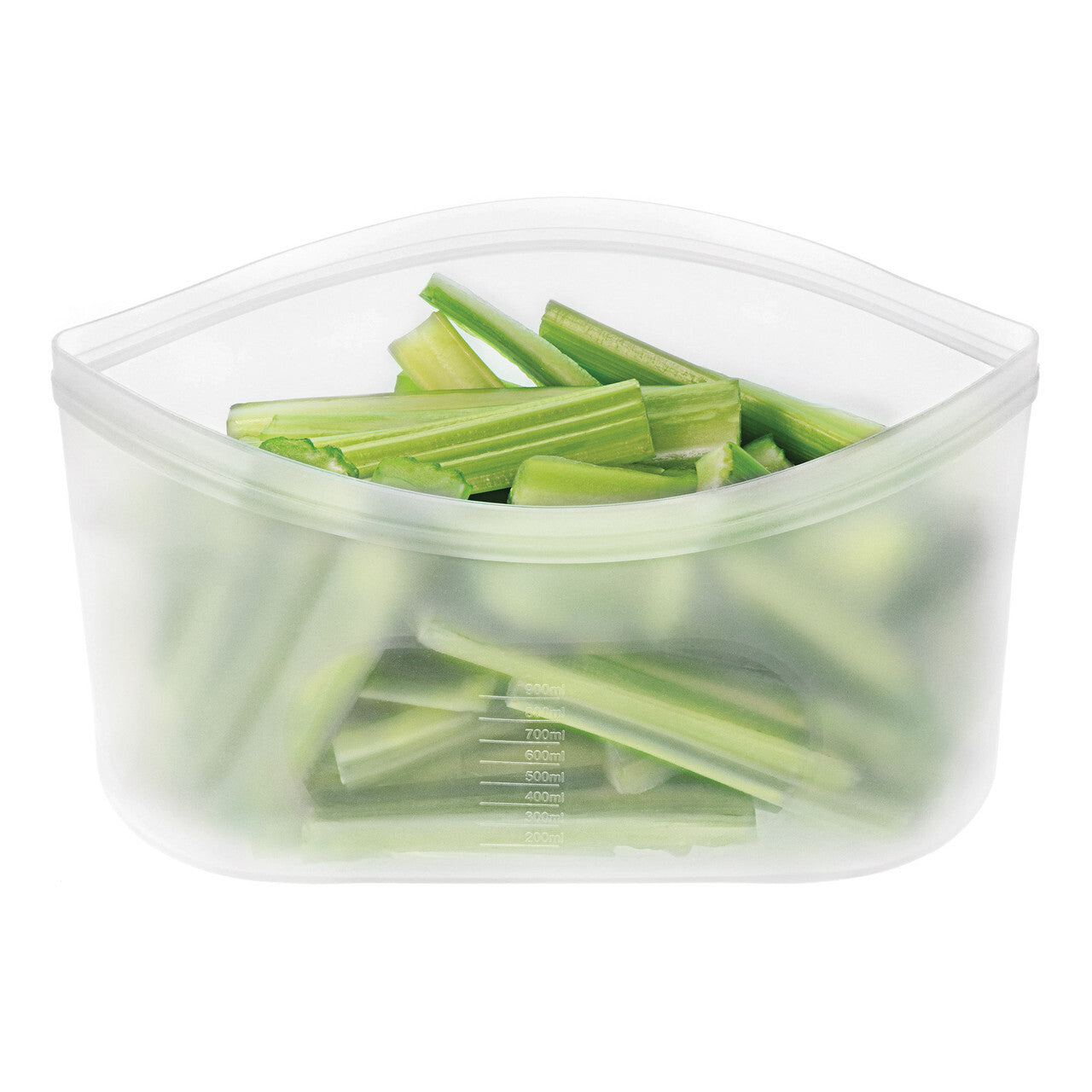 Pinch & Lock Silicone Reusable Bags, 900ml White