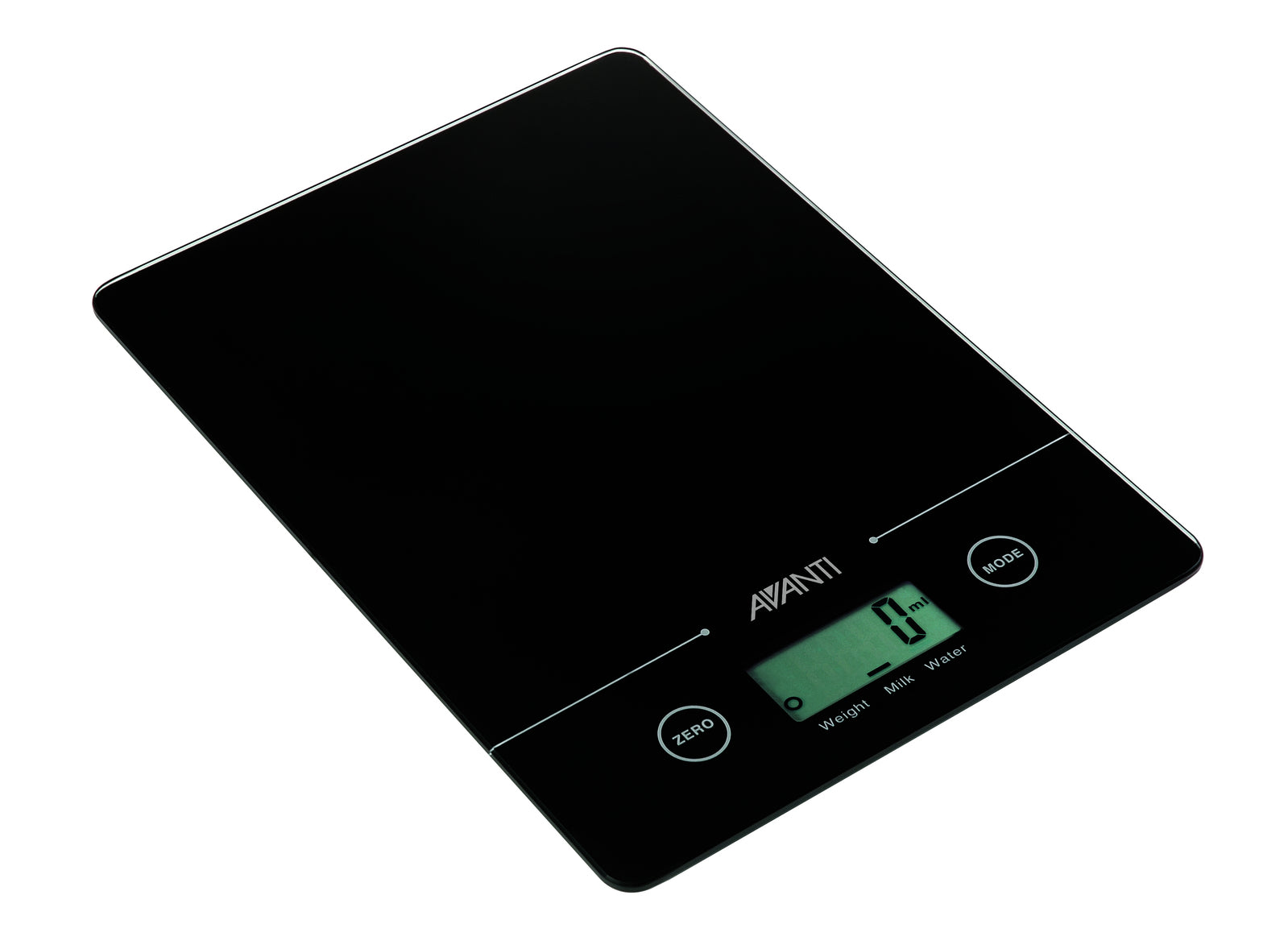 Compact Digital Kitchen Scale - Black