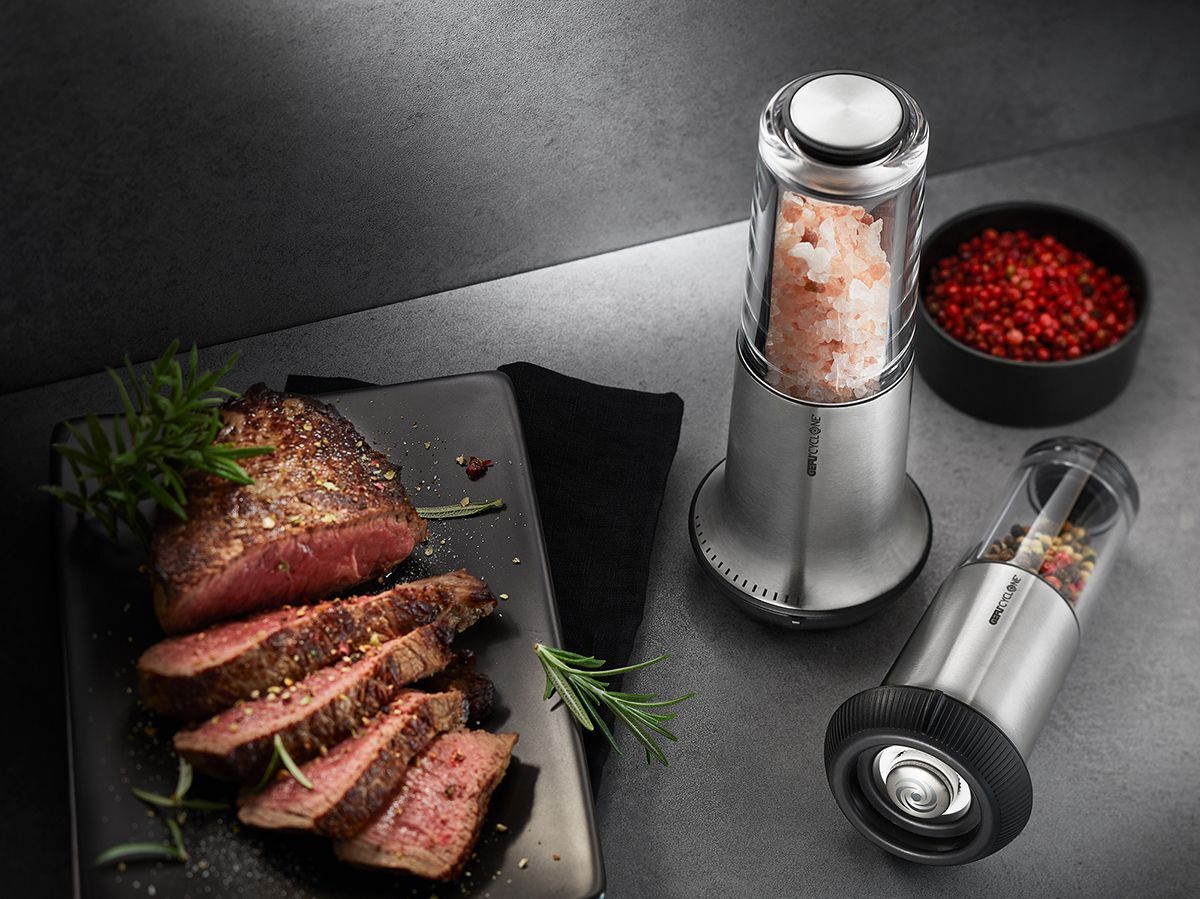 X-PLOSION Salt or Pepper Mill Size S, E5.5 x 10.7cm - Steel
