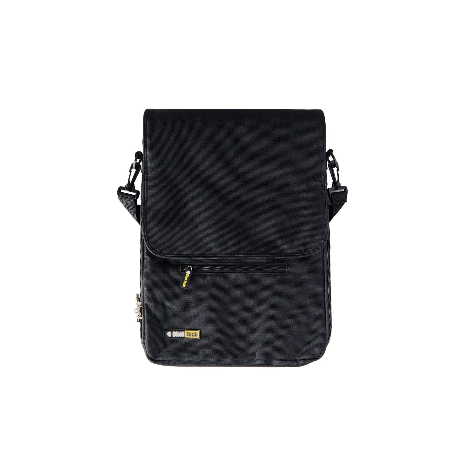 CHEFTECH Messenger Style Knife Bag 6 Pockets Black