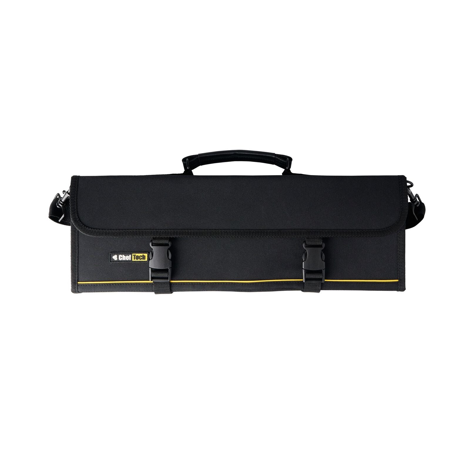 CHEFTECH Knife Roll 10 Pockets Black Hard