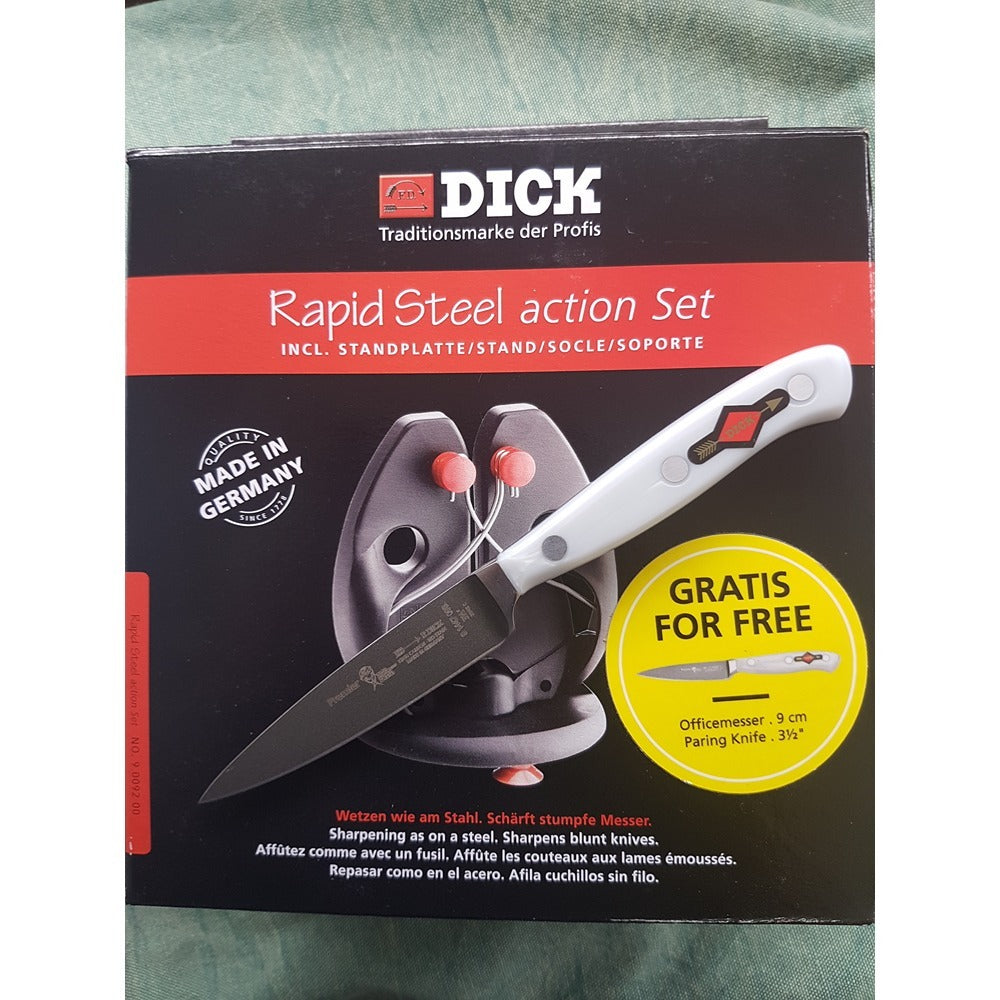 F Dick Rapid Steel Action Set With Bonus F Dick Paring Knife