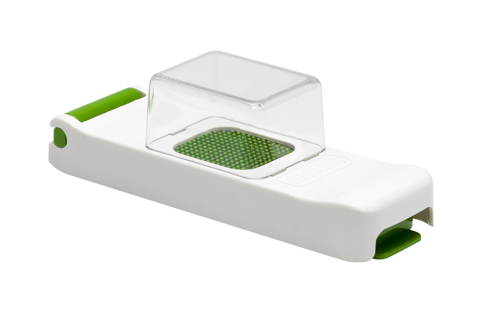 Alligator Mini Chopper with Collector, White/Green - ABS Plastic with S/S Knives