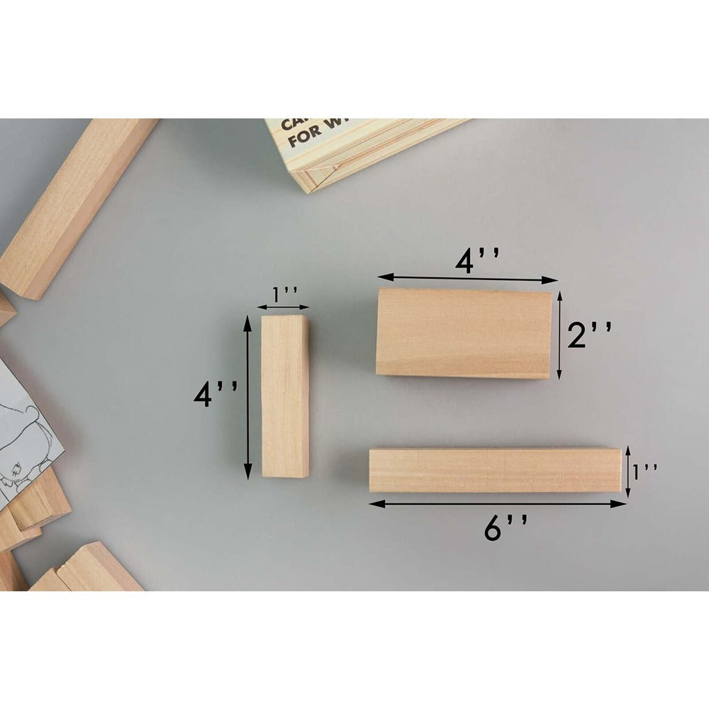 Beaver Craft BW12 - Set Of Basswood Carving Blocks 12Pcs