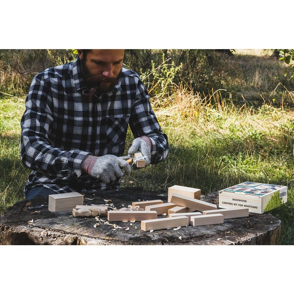 Beaver Craft BW12 - Set Of Basswood Carving Blocks 12Pcs