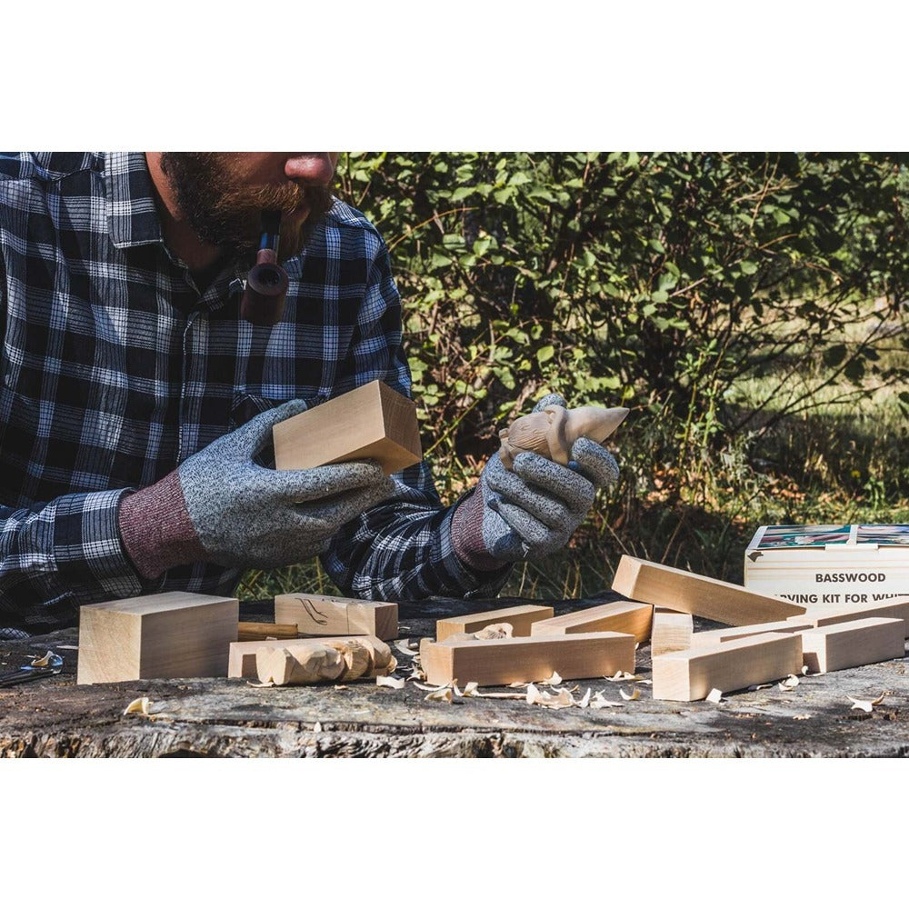 Beaver Craft BW12 - Set Of Basswood Carving Blocks 12Pcs