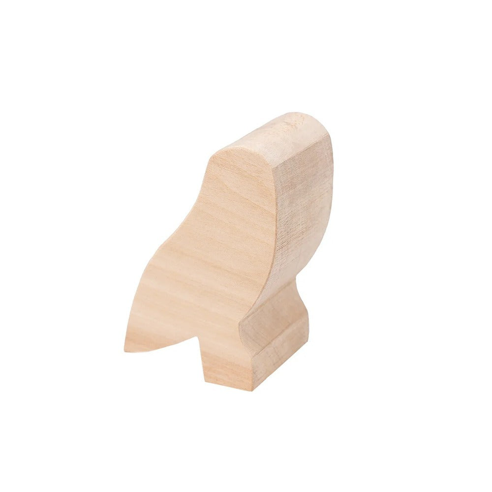 Beaver Craft Owl Bird Wood Carving Blank 100 x 70 x 50mm