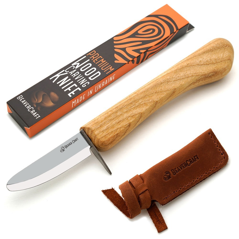 Beaver Craft BCC1kid Whittling Knife for Kids and Beginners