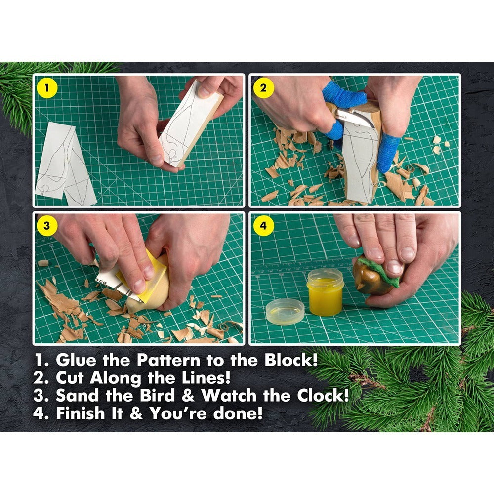 Beaver Craft DIY01 Comfort Bird Carving Kit