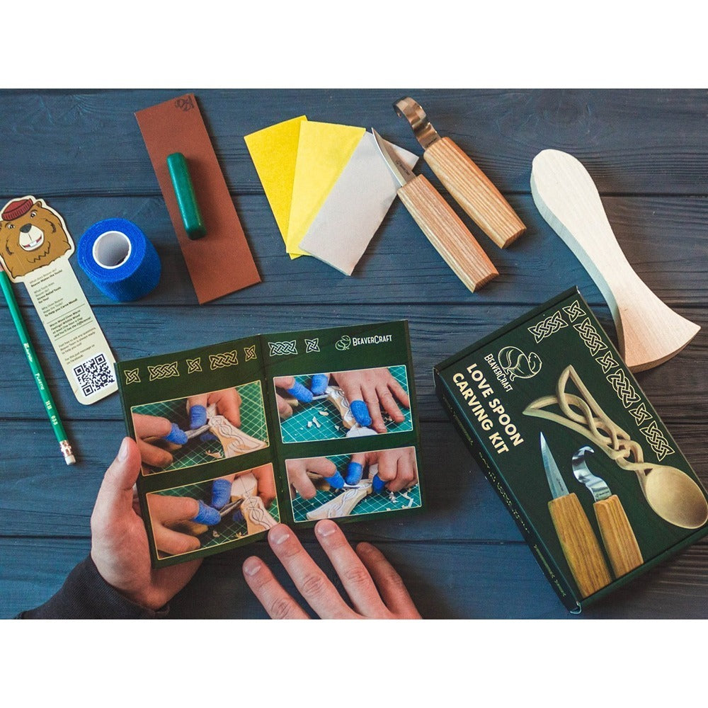 Beaver Craft DIY04 Celtic Spoon Carving Kit