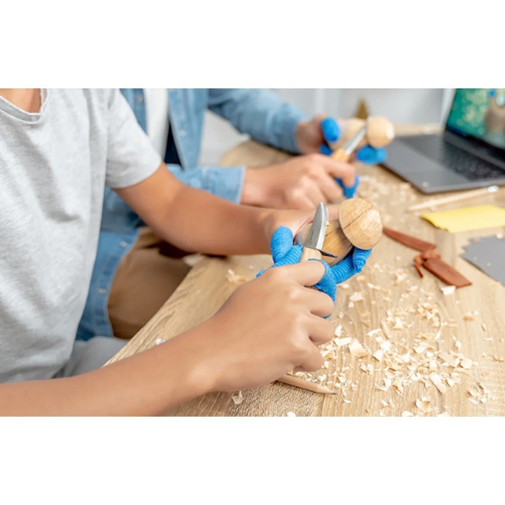 Beaver Craft DIY09 Family Fun Wood Carving Starter Kit - Two Knives, Two Blocks, and More