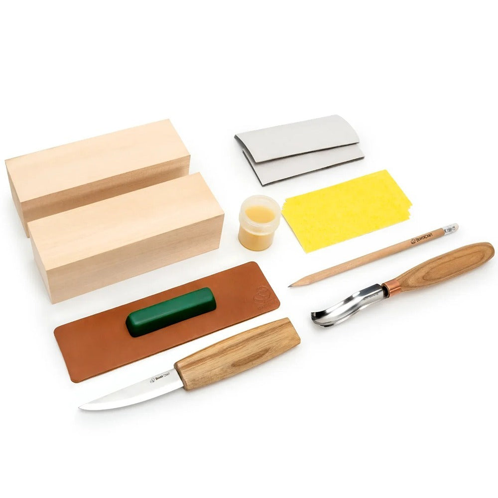 Beaver Craft DIY10 Wooden Clogs Carving Kit