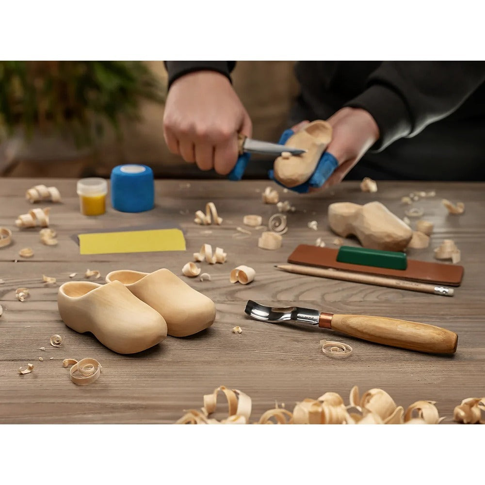 Beaver Craft DIY10 Wooden Clogs Carving Kit