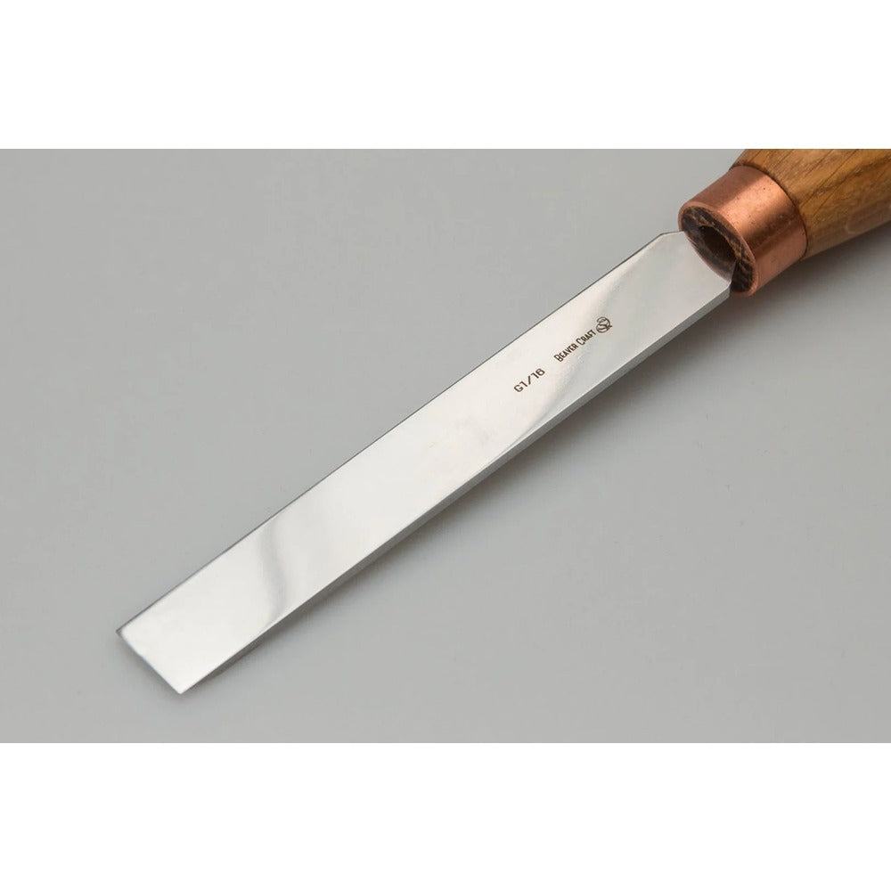 Beaver Craft G1-16 Straight Flat Chisel G1 (16mm), Ashwood