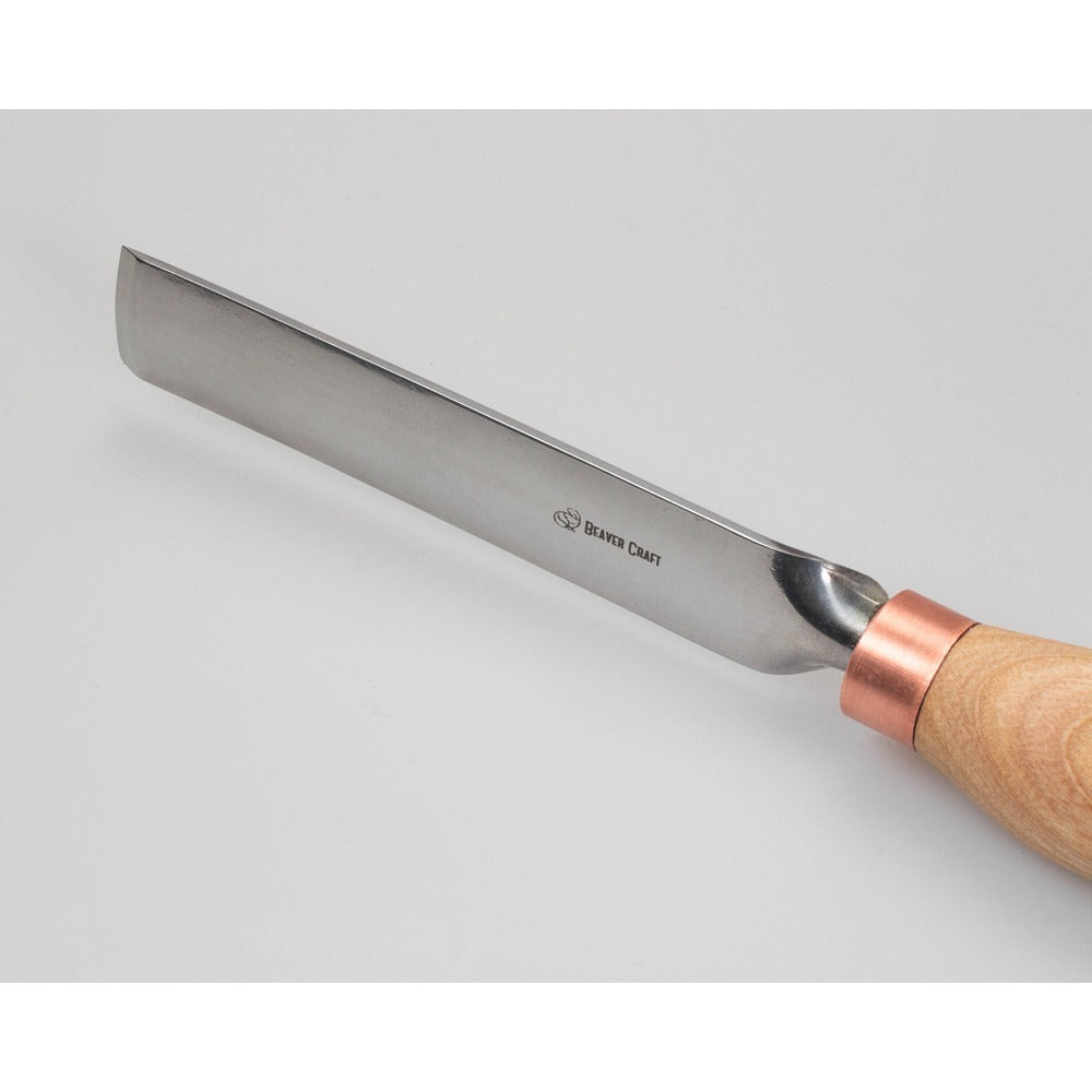 Beaver Craft G3-20 Straight Shallow Gouge G3 (20mm), Ashwood