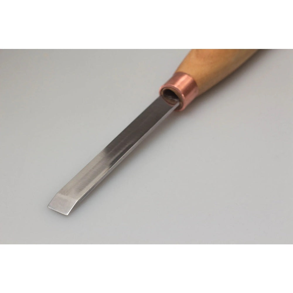Beaver Craft K1-10 Compact Straight Flat Single Bevel Chisel (Sweep #1), Ashwood