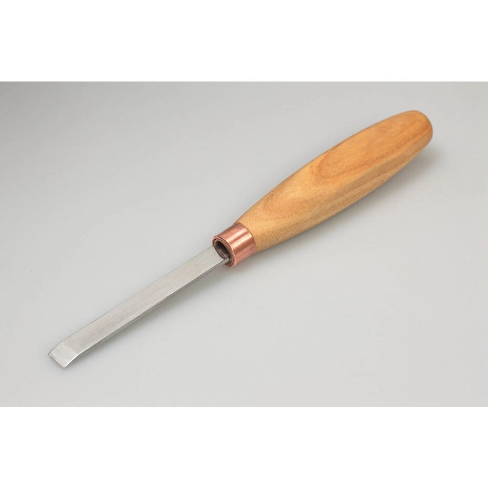 Beaver Craft K1-10 Compact Straight Flat Single Bevel Chisel (Sweep #1), Ashwood