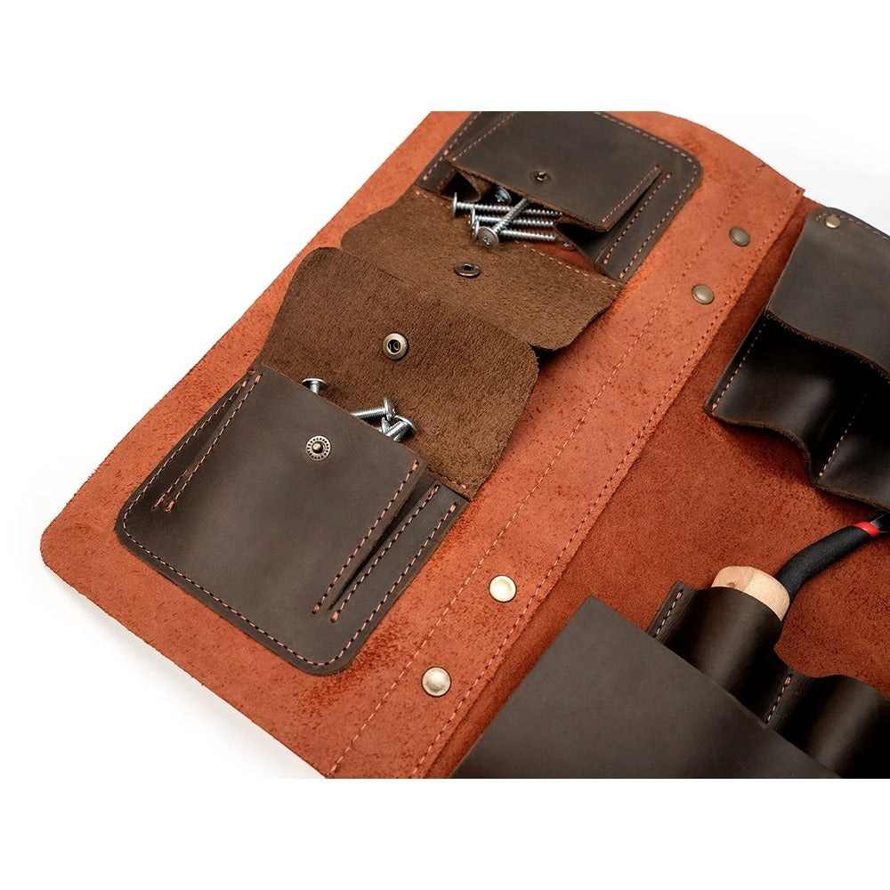 Beaver Craft Multifunctional Leather Tool Roll