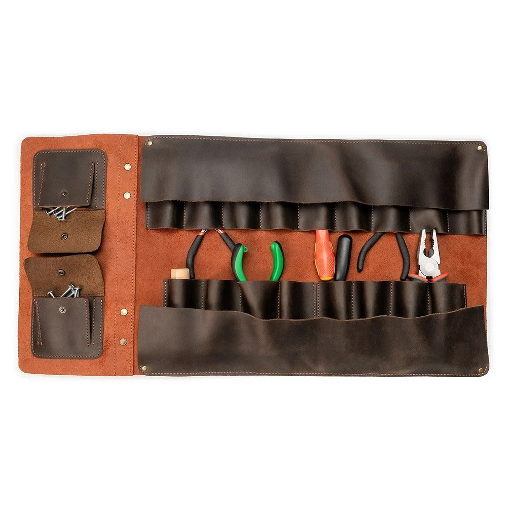Beaver Craft Multifunctional Leather Tool Roll