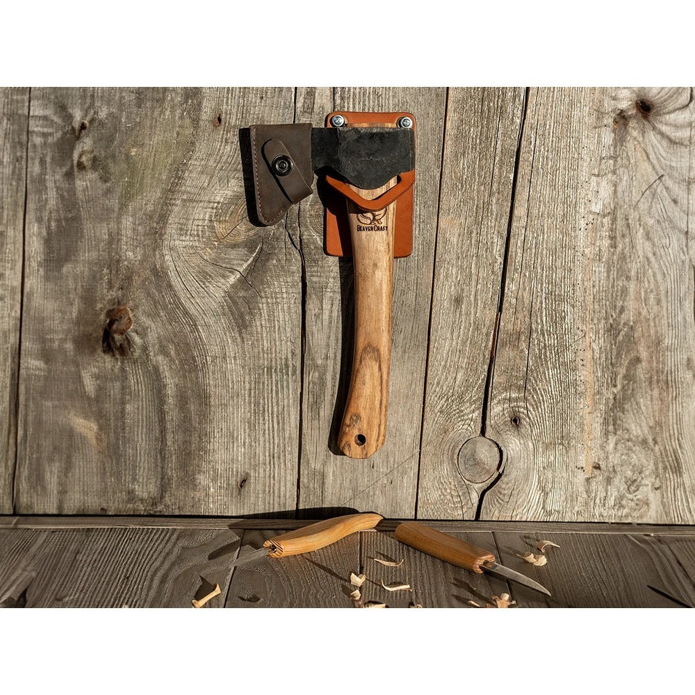 Beaver Craft Leather Wall Hanger for Tools, Single Loop