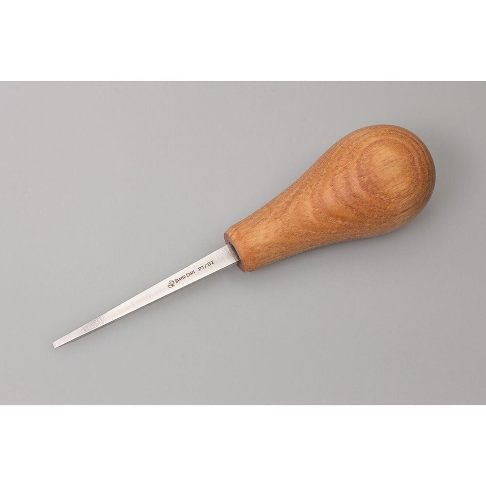 Beaver Craft P1/02 Palm Chisel Straight Flat #1 Sweep 2 Mm