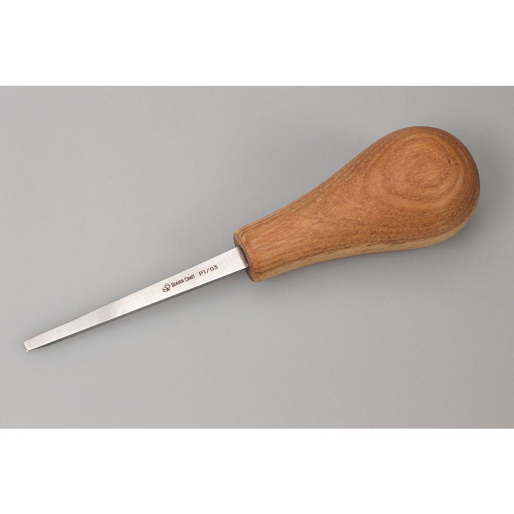Beaver Craft P1/03 Palm Chisel Straight Flat #1 Sweep 3 Mm