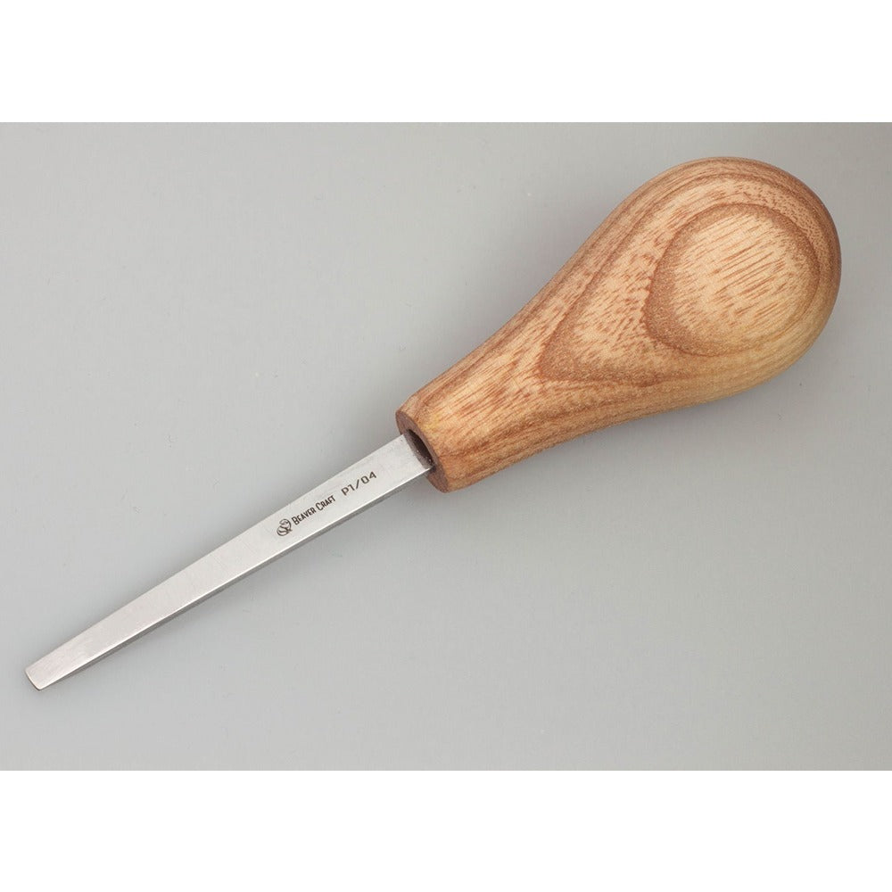 Beaver Craft P1/04 Palm Chisel Straight Flat #1 Sweep 4 Mm