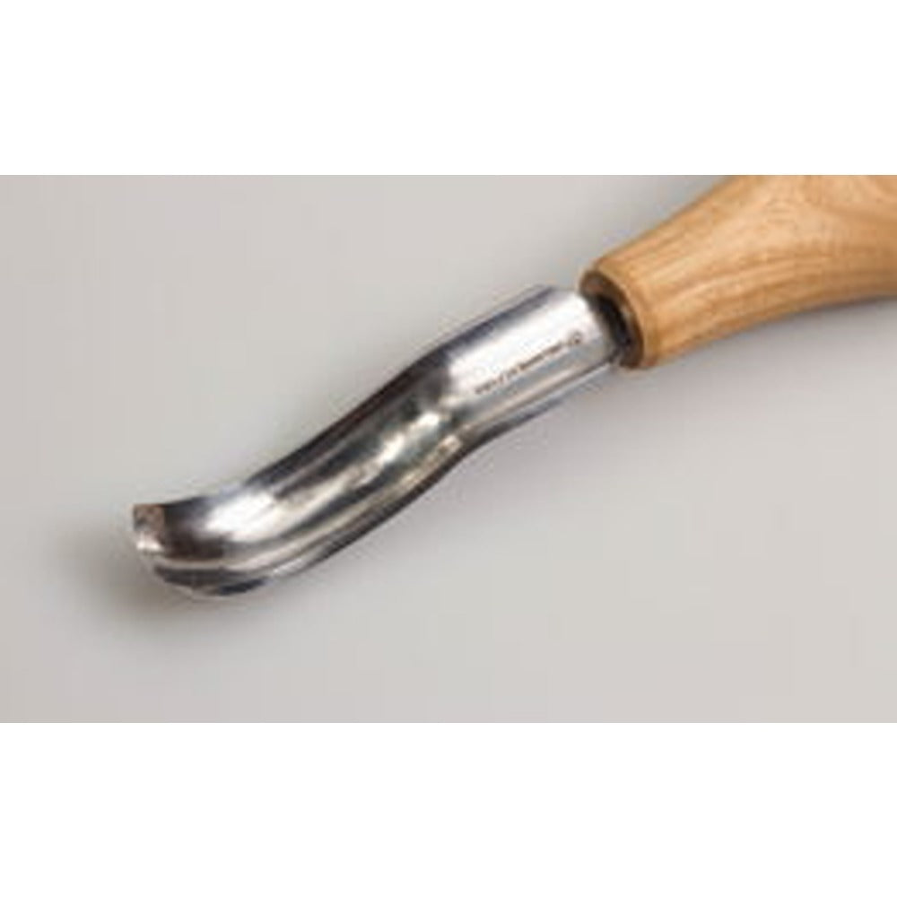 Beaver Craft P8A/14 Palm Size Short Bent Gouge (Sweep #5), Ashwood