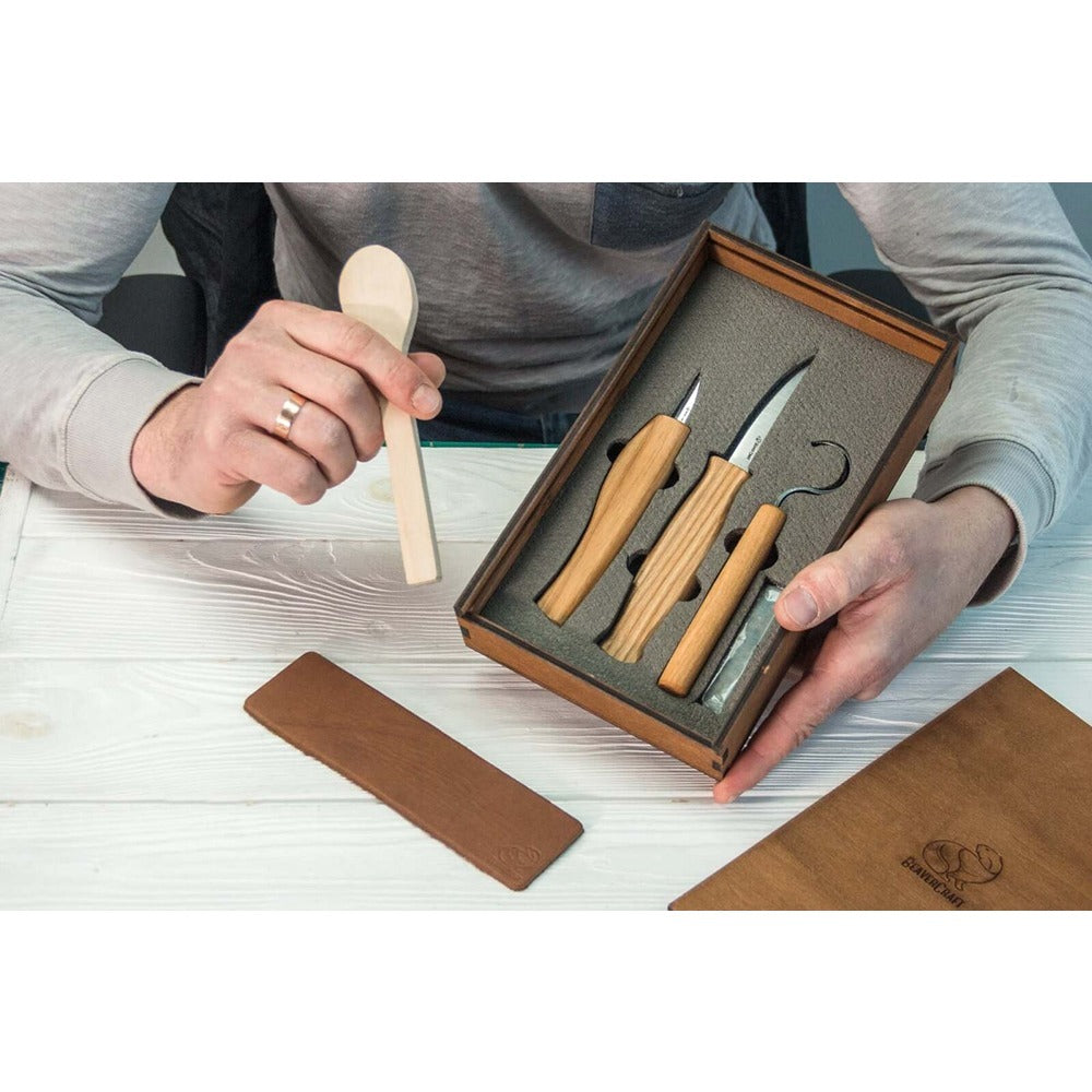Beaver Craft S13Box Spoon Carving Set In A Box