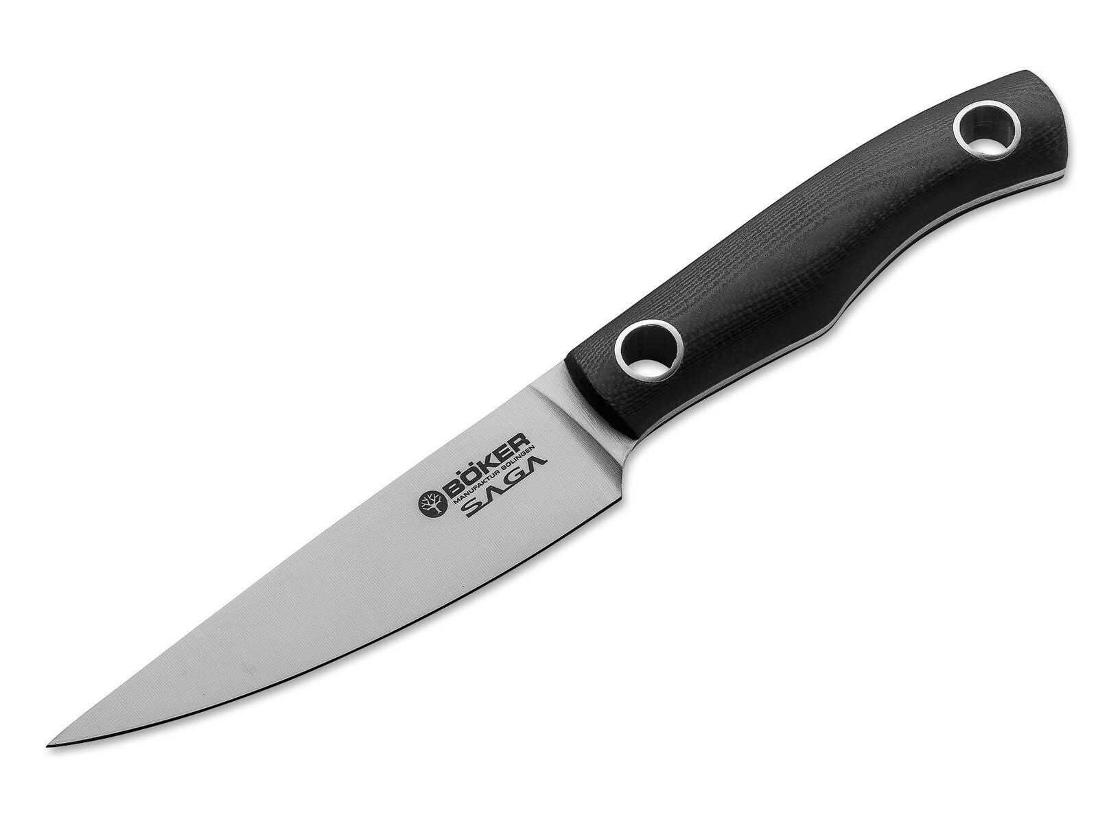 Boker Saga Santoku Knife, G10, Stonewash