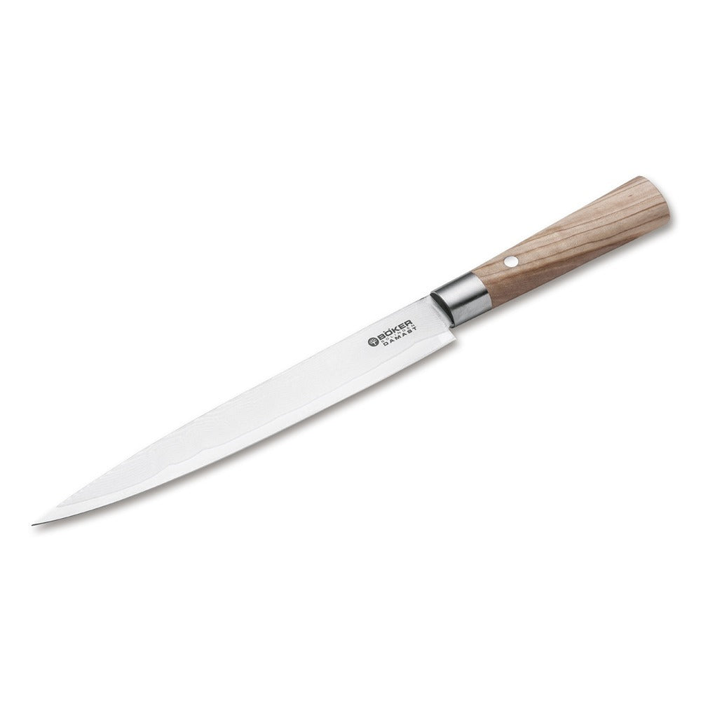 Boker Damascus Olivewood 23 Cm Carving Knife