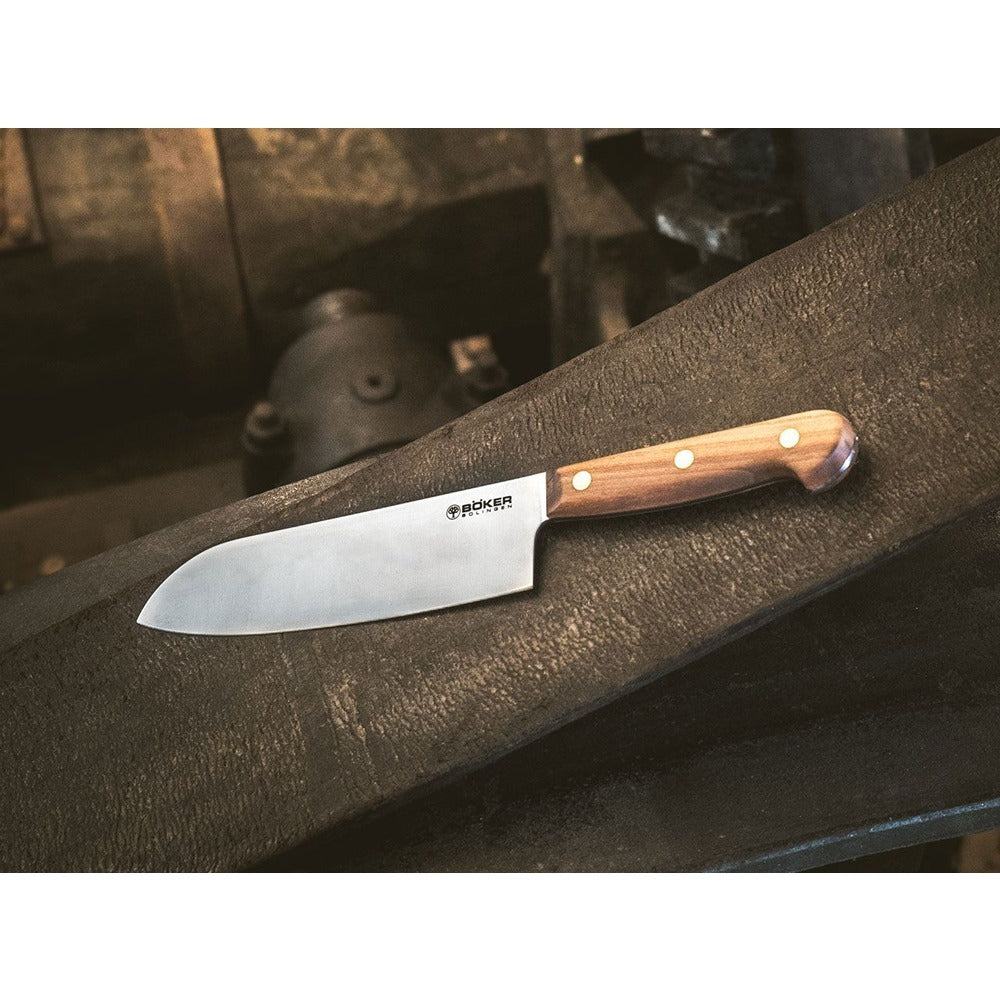 Boker Cottage-Craft Santoku Knife 18 Cm - Plum Wood