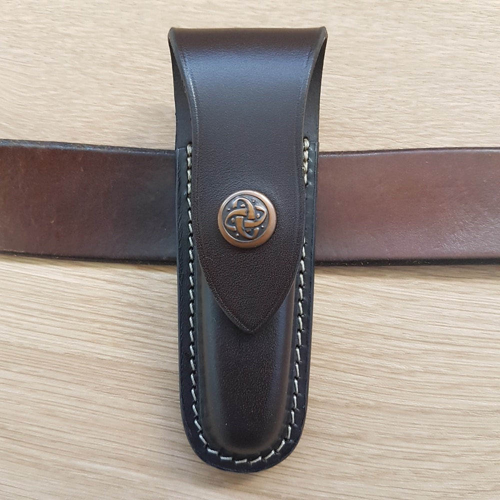 Pouch - Vertical Lay With Clip - Suits Trapper Style Knives