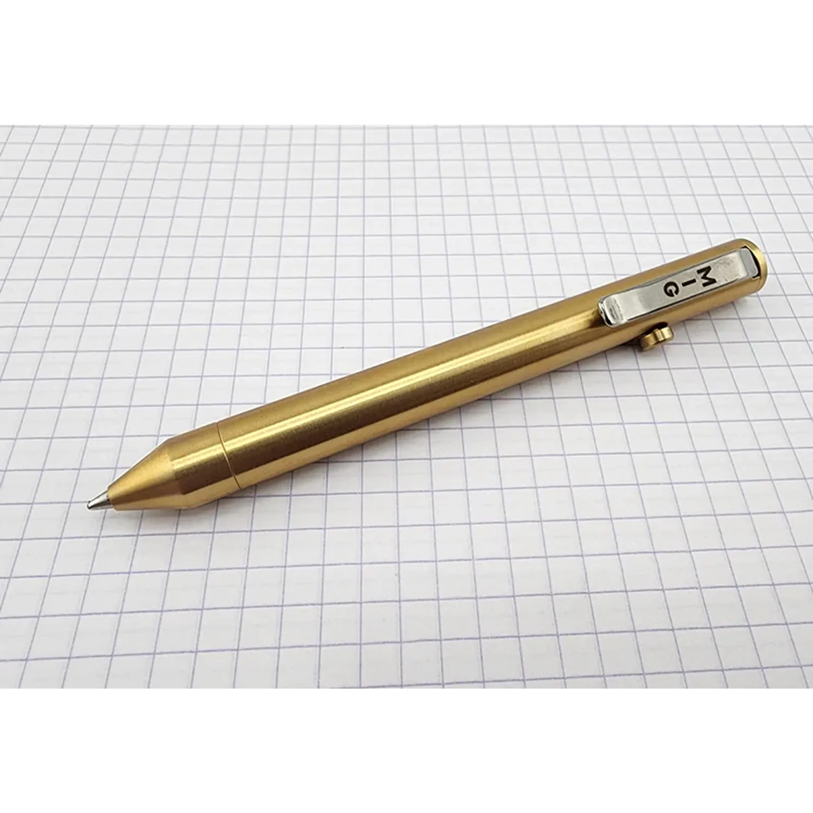 Mig +61 Model 83 Bolt Action Pen - Brass - Smooth