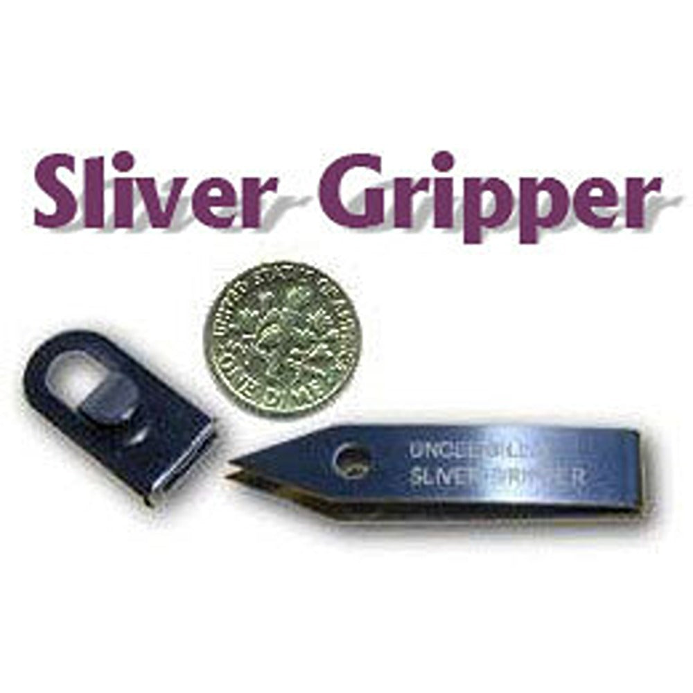 Sliver Gripper Precision Tweezers - Black