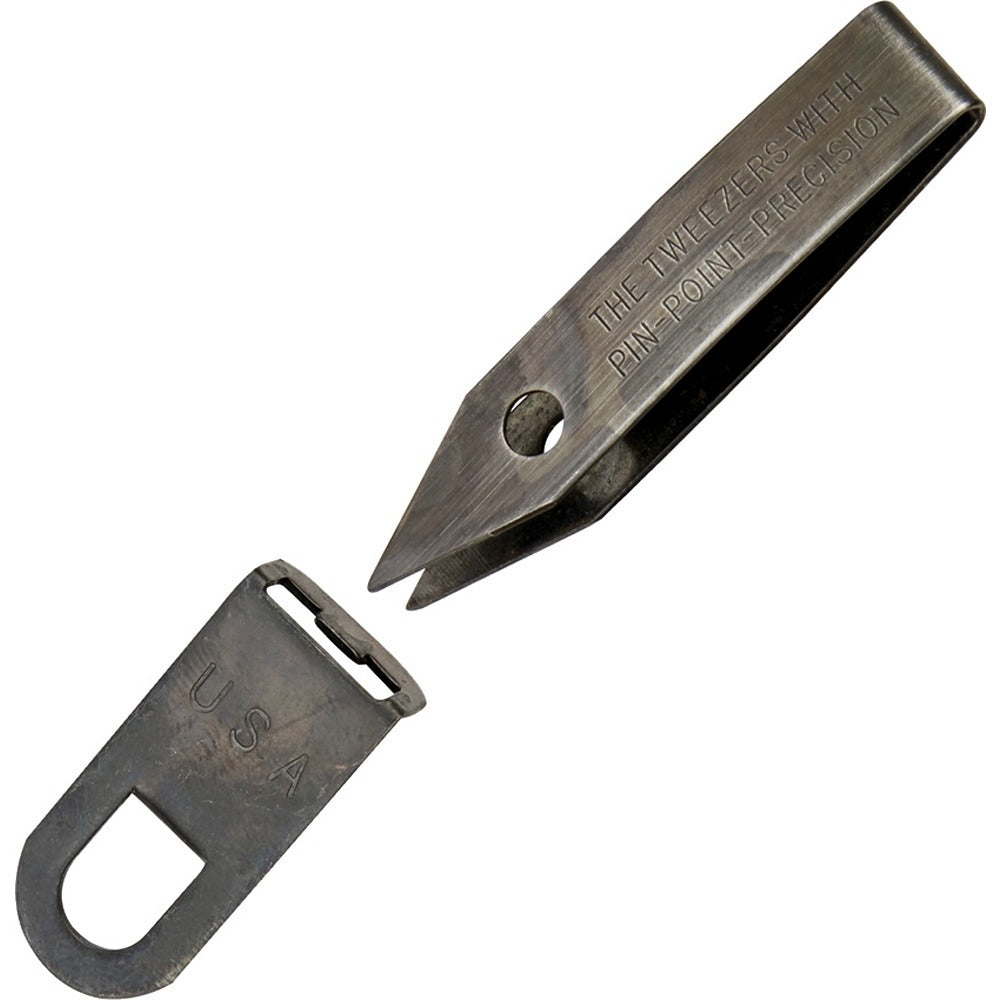 Sliver Gripper Precision Tweezers - Black