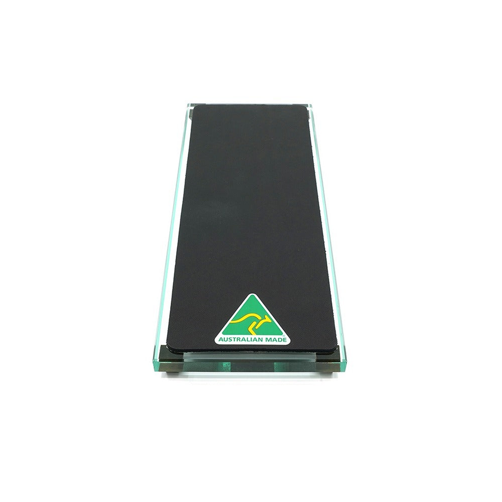 Premium Glass Single Sided Strop - Black Cow Leather