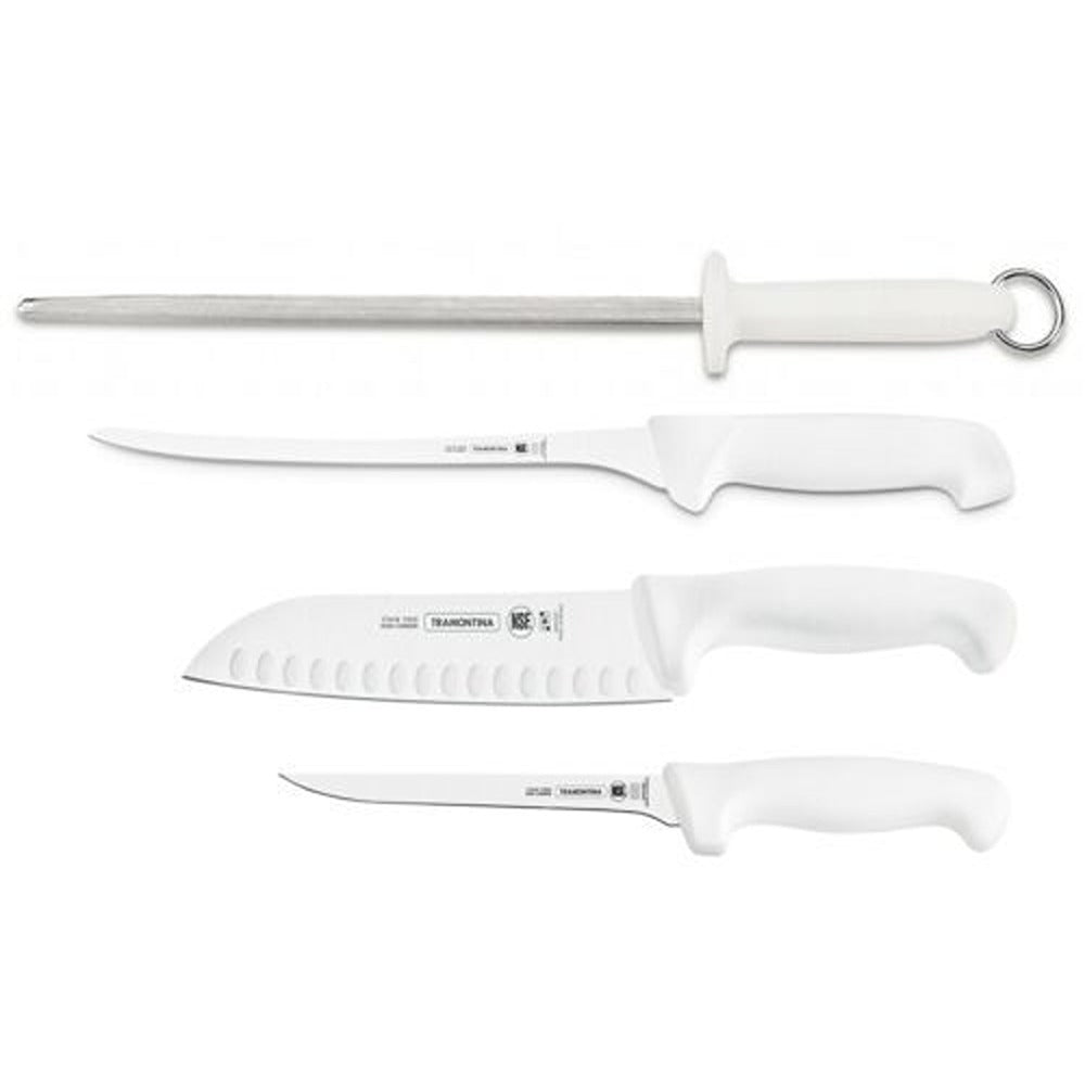 Tramontina 4Pc Professional Fish Filleting Knife Pouch Made In Brazil 38005/602
