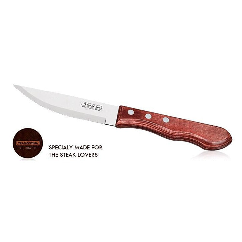 Tramontina Jumbo Steak Knife - Red Polywood Handle