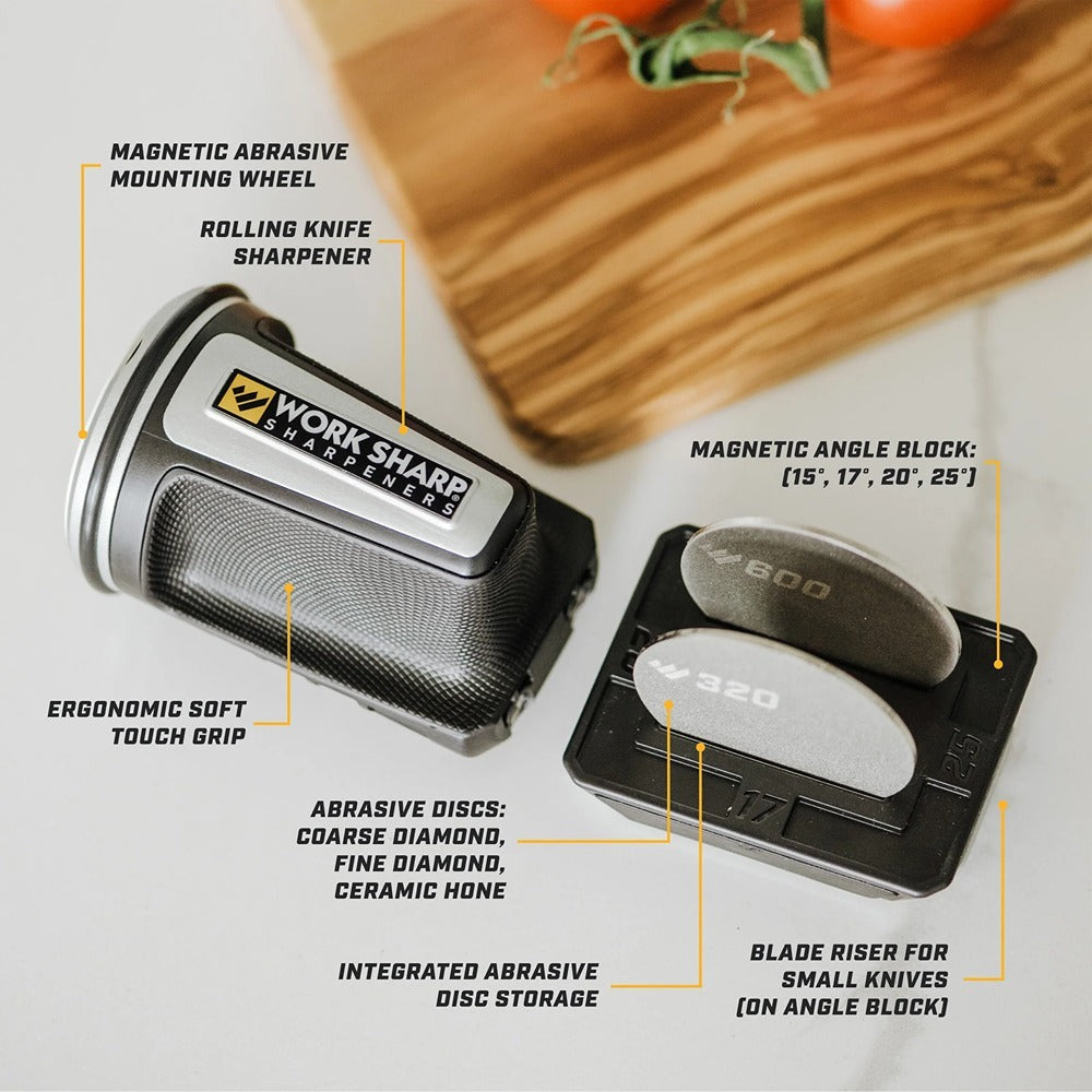 Work Sharp WSKTNRKS Rolling Knife Sharpener