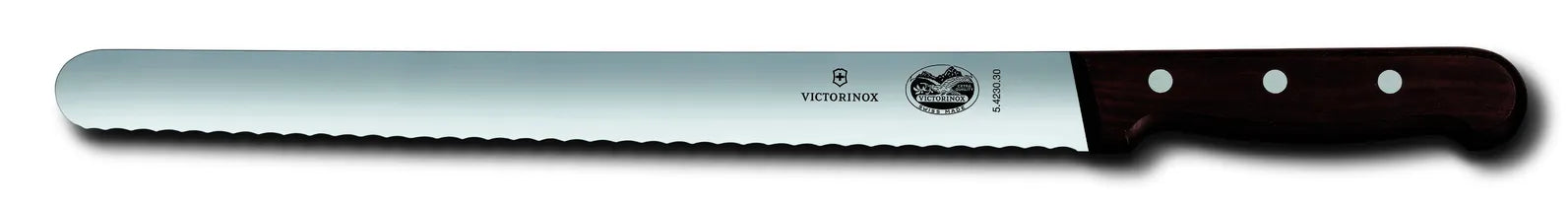 VICTORINOX WOOD Slicing Knife Wavy Edge 25cm