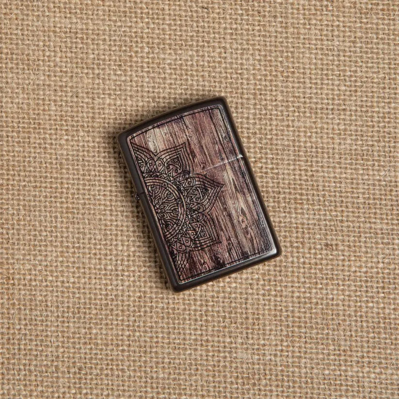 Zippo Wood Mandala Design