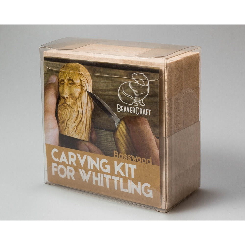 Beaver Craft BW1 - Wood Carving Blocks Set Of Basswood