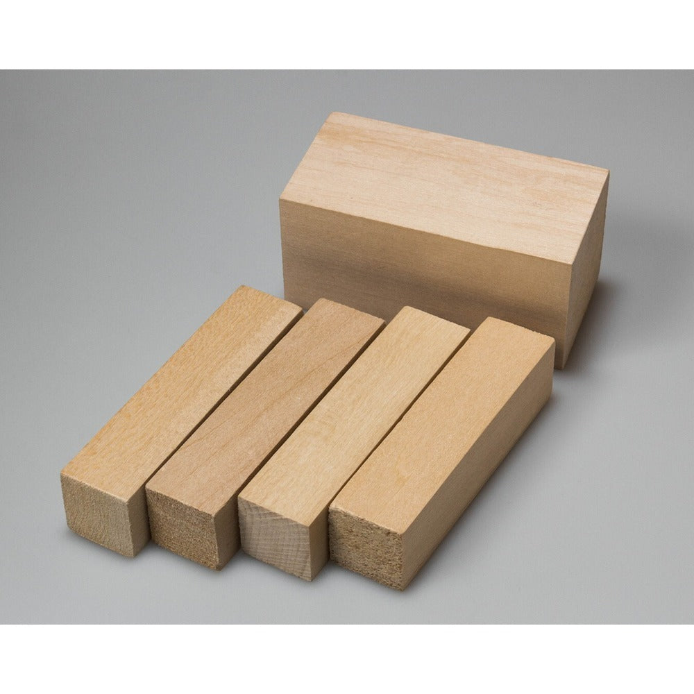 Beaver Craft BW1 - Wood Carving Blocks Set Of Basswood