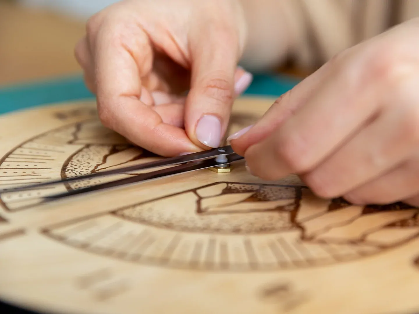 Wooden Clock DIY Pyrography Kit