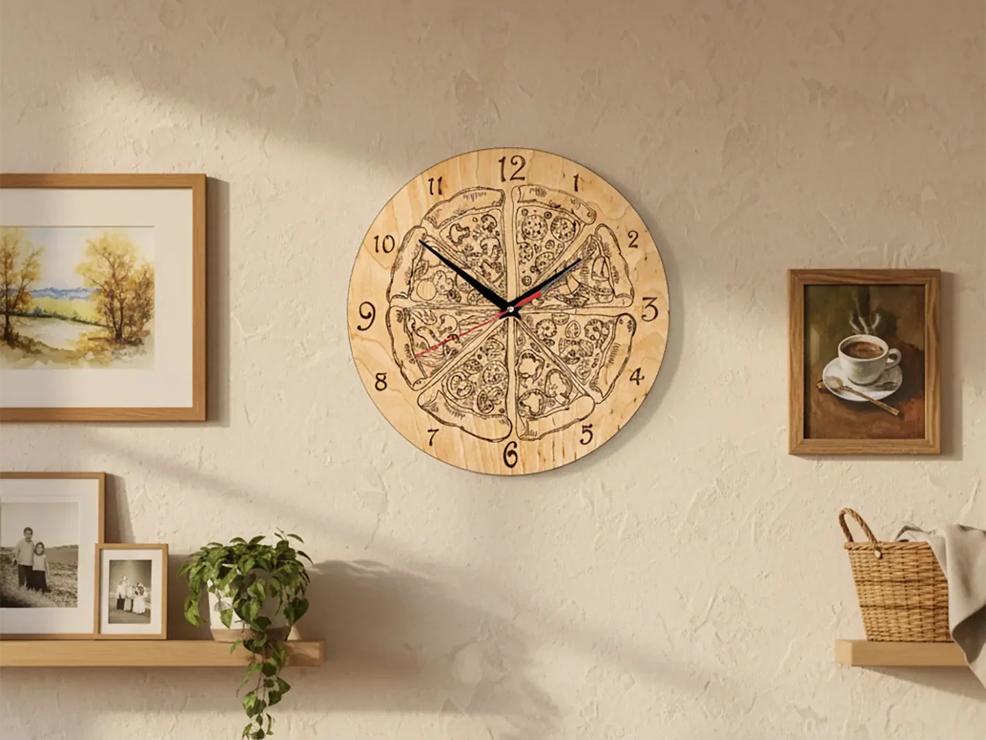 Wooden Clock DIY Pyrography Kit