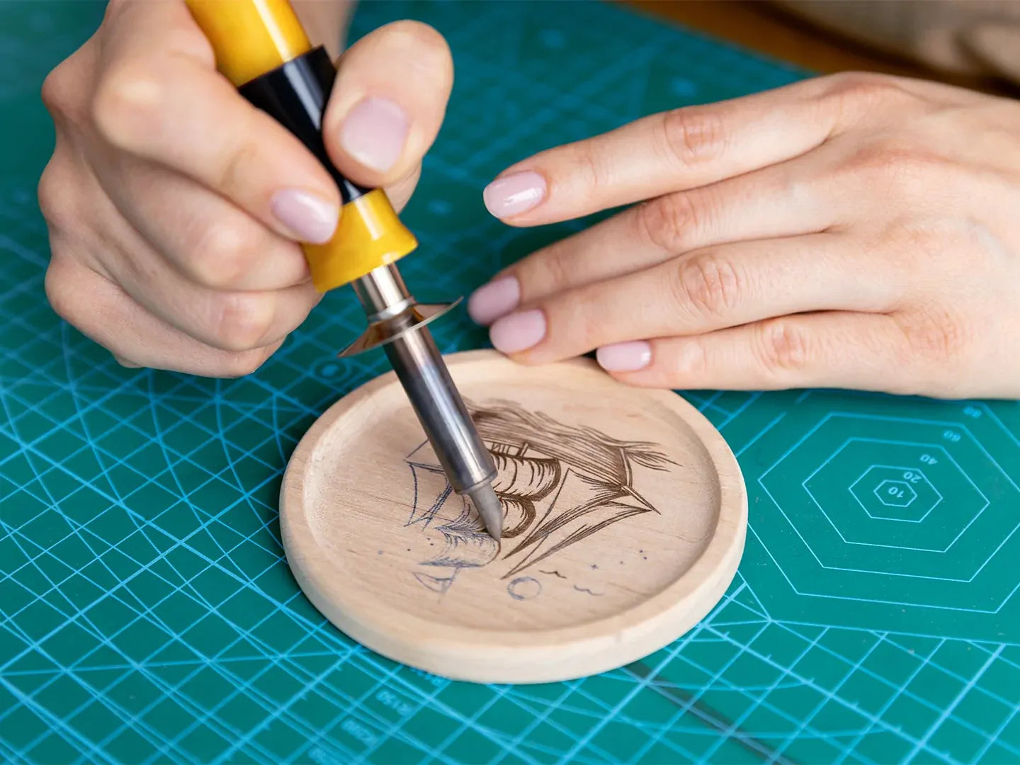 Wooden Coaster DIY Pyrography Kit