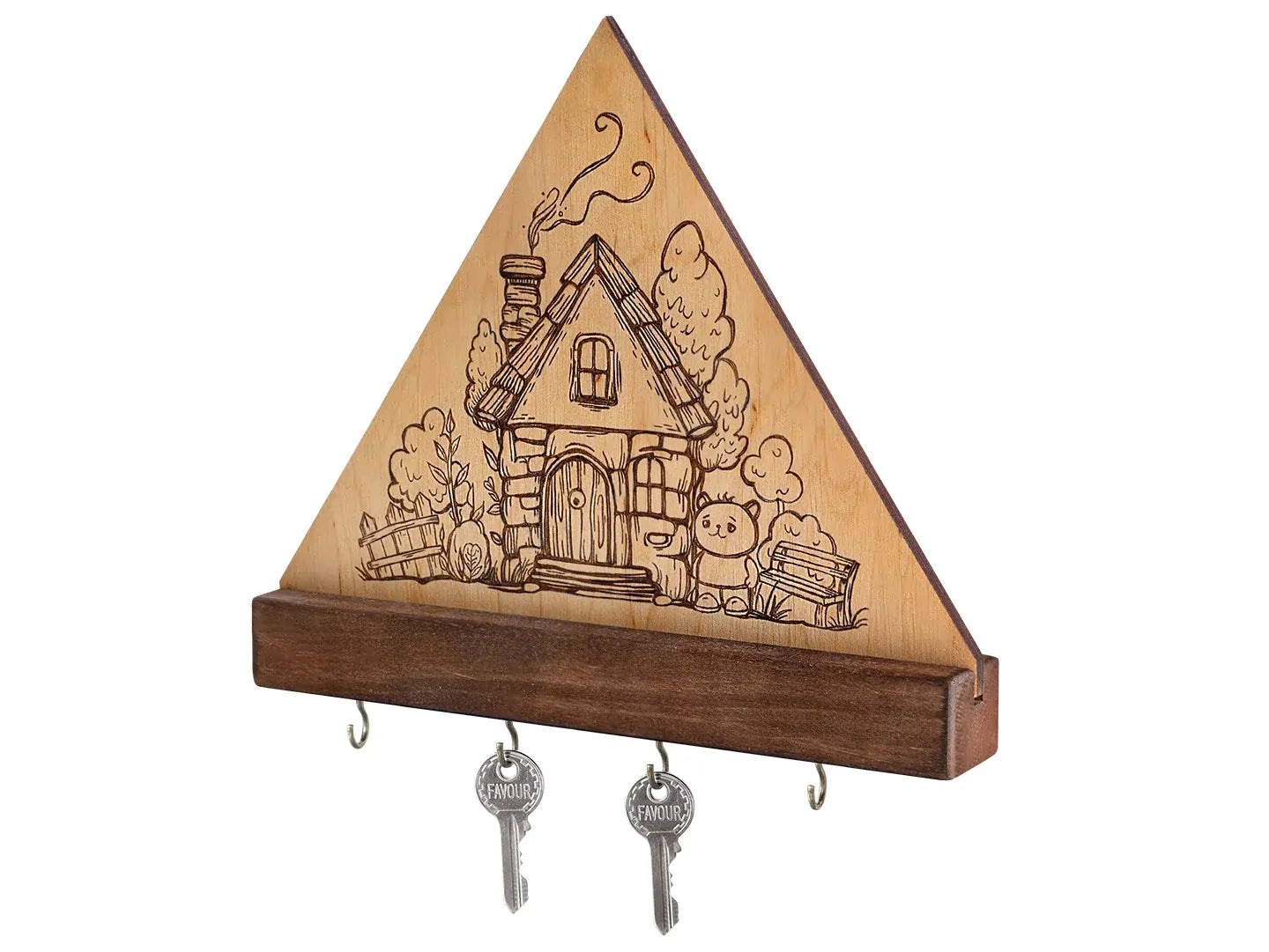 Wooden Key Holder DIY Pyrography Kit