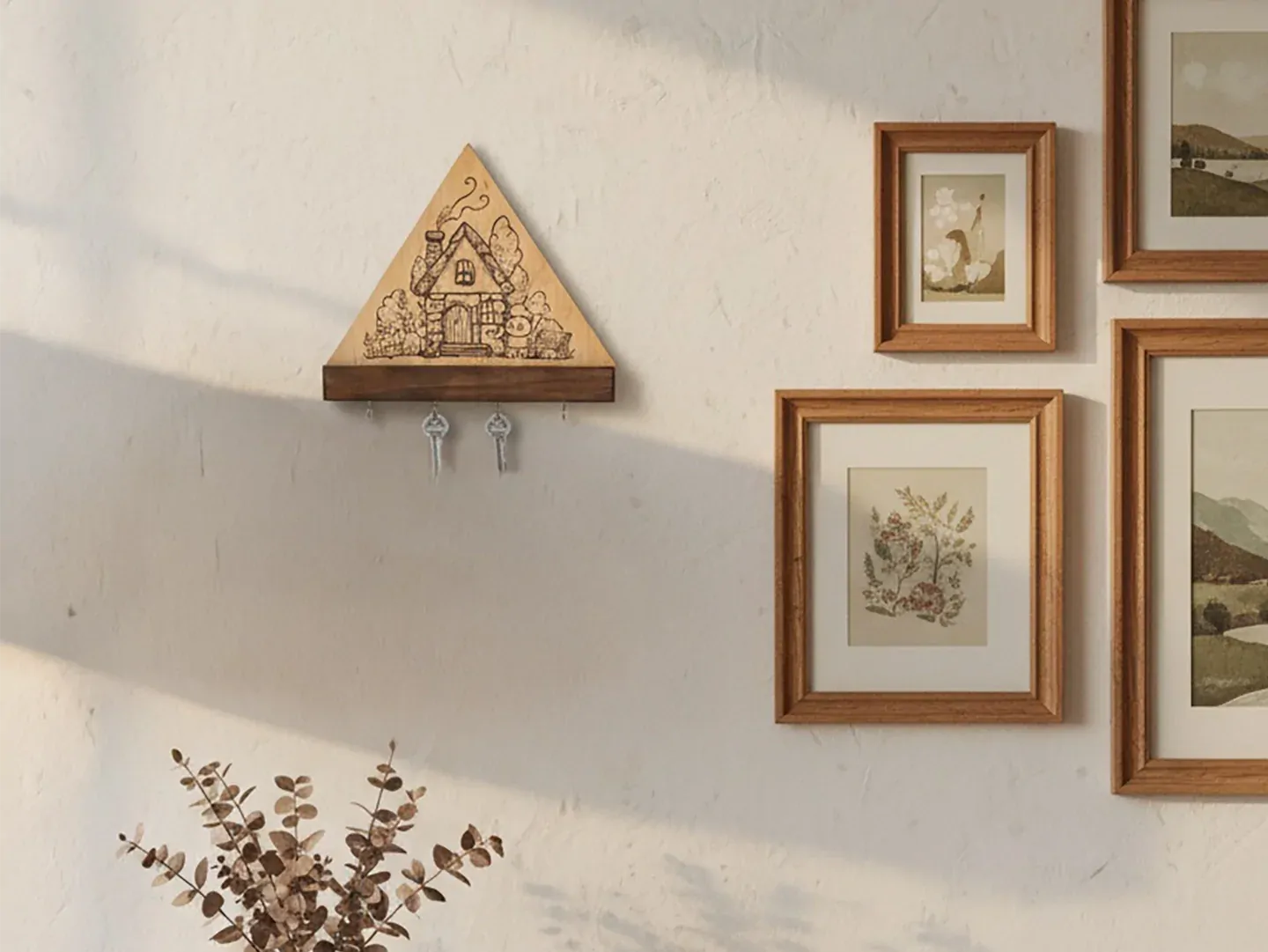 Wooden Key Holder DIY Pyrography Kit